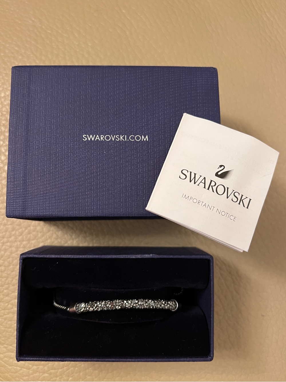 Swarovski Silver Crystal Pavé Bar Bracelet